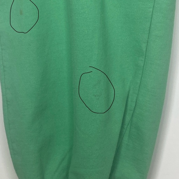 Mike’s Women’s Capri Sweatpants M Green White Paisley w/90 On Leg No Drawstring - Picture 8 of 10